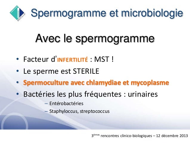 spermoculture et spermogramme spermoculture et spermogramme